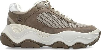 Michael Michael Kors Leren sneakers met mesh vlak - Grijs