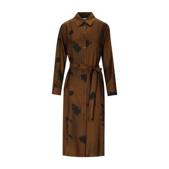 Max Mara Shirt Dresses, female, Brown, Size: 2XS Jadi Shirt Dress
