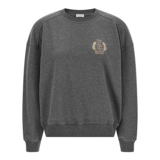 Brunello Cucinelli Sweatshirts - female - Brunello Cucinelli - Sweatshirts - Gray - XS - Sweatshirts & Hoodies