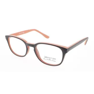 Signature Ladies Brown Rectangular Eyeglass Frames S7001BRNORG45