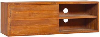 vidaXL Vidaxl - Wall-mounted tv Cabinet 90x30x30 cm Solid Teak Wood