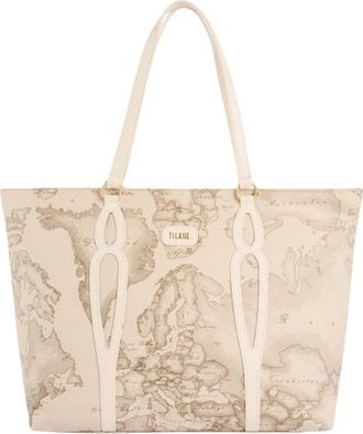 Alviero Martini 1A Classe Soft Petals Shopper - Dames - Shoppers - Beige - ONE Size - Leer - Tassen