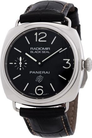 Officine Panerai Pre-owned Panerai Radiomir Hand Wind Chronometer Black Dial Mens Watch PAM00380