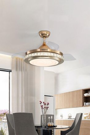 Living and Home 3 Blade Contemporary Fan Ceiling Light