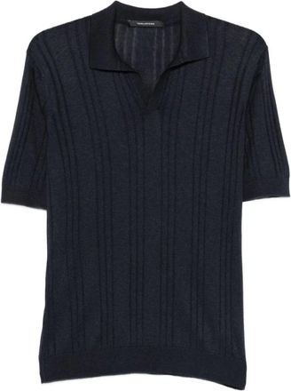 Tagliatore Darnel V-neck Gebreid - Heren - V-hals truien - Blauw - 3XL - Truien & Vesten