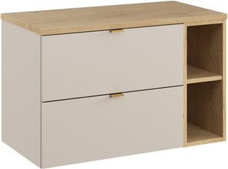 Petits Meubles Mueble bajo lavabo 2 compartimientos estratificado 80.6cm