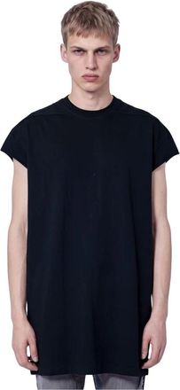 Rick Owens Jumbo T-shirt met korte mouwen - Heren - Tops zonder mouwen - Zwart - XL - Katoen - Tops