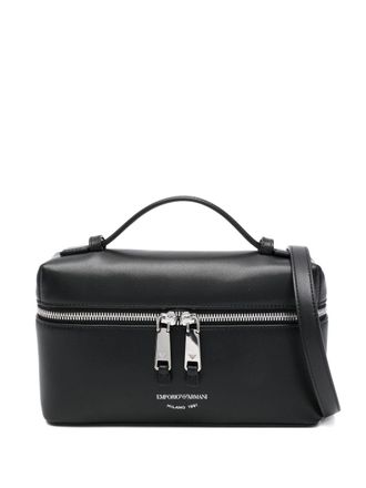 Emporio Armani Kosmetiktasche aus Leder