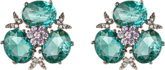 Eye Candy Los Angeles Willow Cubic Zirconia Cluster Butterfly Stud Earrings in Gold at Nordstrom Rack