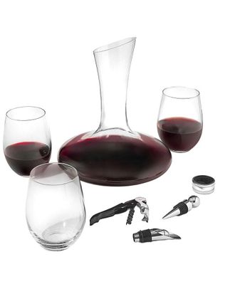 Godinger Monterey 9Pc Wine Decanter Set