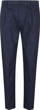 Department Five Blauwe Katoenen Chino Broek met Plooien - Heren - Chinos - Blauw - W31 - Katoen - Broeken