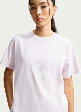 Nike Womens Nike Sportswear Classic Oversized T-Shirt in Purple | IM6426-583