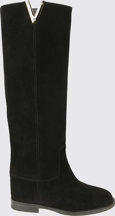 Via Roma 15 Stivale con zeppa Tdm 2568 Via Roma 15 in camoscio