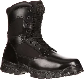 Rocky Mens Alpha Force Waterproof 400G Insulated Public Service 8 Boot In Black