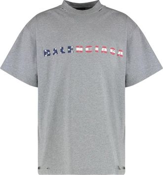 Maison Margiela T-Shirts - Heren - T-shirts - Grijs - L - Katoen - Tops