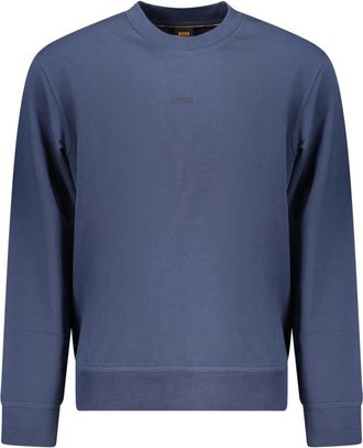 HUGO BOSS We Smallcrew Sweatshirt - Heren - Sweatshirts - Blauw - L - Katoen - Hoodies & sweatvesten