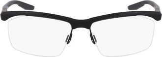 Nike Rectangle Semi-Rim Eyeglasses - Black