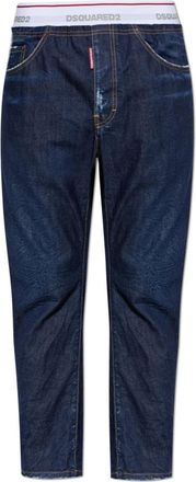 Dsquared2 Jeans met vintage-effect - Heren - Jeans - Blauw - Maat: XL Katoen