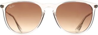 Ray-Ban Round Womens Transparent Light Brown Gradient RB4171 Erika - One Size
