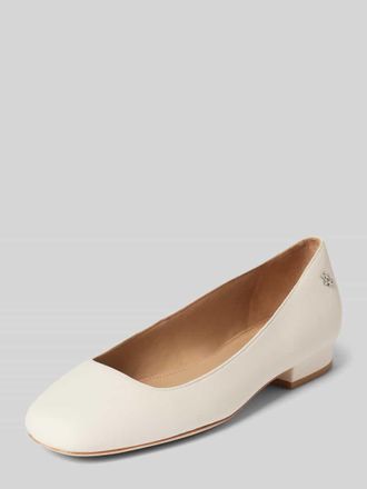 Lauren Ralph Lauren Ballerinas mit Blockabsatz Modell EMELLIE in Offwhite, Gr&ouml;&szlig;e 41