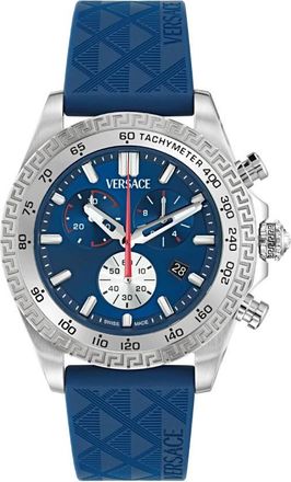 Versace Chronograph Quartz Blue Dial Mens Watch VE9K00124