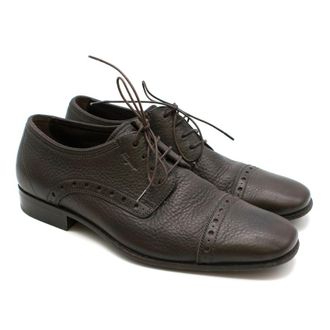 Ferragamo Brown Leather Brogues Size 38.5