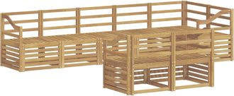 vidaXL Conjunto De Sof&aacute;s De Exterior 8 Uds. Blanco Vidaxl