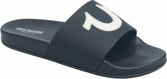 True Religion Mens 112 Logo Slide in Black at Nordstrom, Size 10