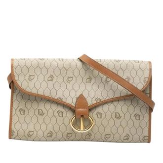 Dior Pre-owned Cross Body Bags, female, Beige, Size: ONE SIZE Pre-owned Canvas Crossbody Bag