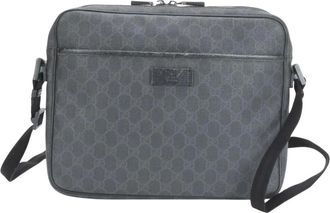 Gucci Pre-owned Cross Body Bags, male, Blue, Size: ONE SIZE Pre-owned Crossbody Bag GG Pattern