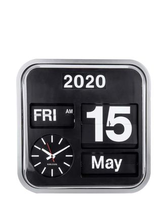 Karlsson square wall clock (43x43) - unisex - Plastic/Metal - OS - Black