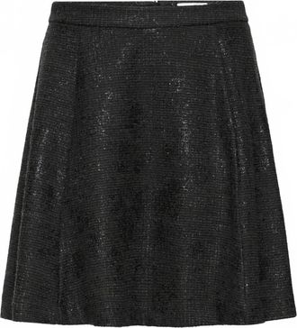 Ichi Womens Kate Gleam Skirt In Black