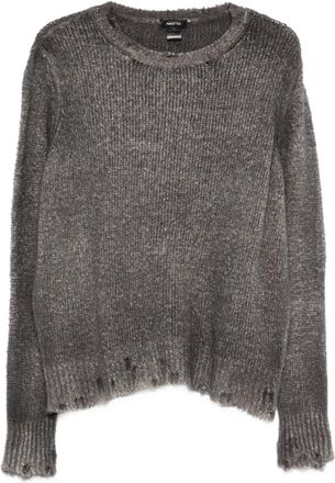 Avant Toi distressed knit sweater - Grey
