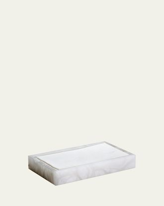 Labrazel Alisa Alabaster Towel Tray, White