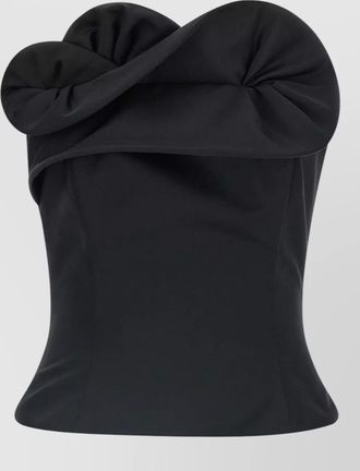Magda Butrym silk-wool sculptural corset top