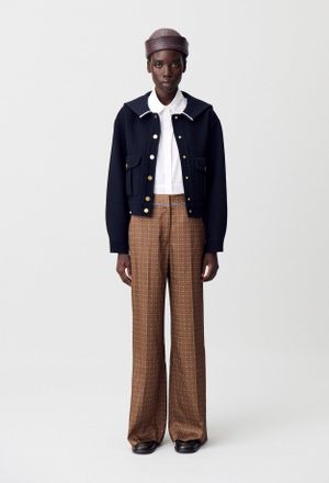 Claudie Pierlot Pantalon fluide imprimé