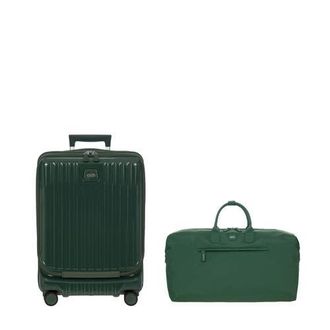 Bric's Positano 2 Piece Set 21 Carry On Expandable Spinner w/Pocket & 22 Deluxe Duffle in Emerald at Nordstrom