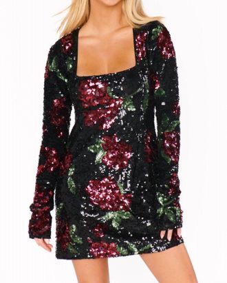 Show me your Mumu Out Tonight Mini Dress In Send Me Roses Sequins
