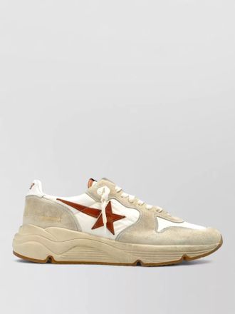Golden Goose nylon and leather low top sneakers
