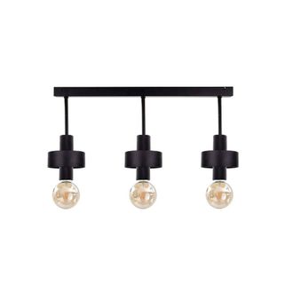 Netlighting Unica Ceiling Spotlight Bar Black 60cm 3x E27