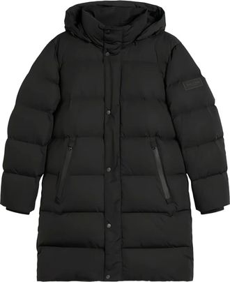 Marc O'Polo logo-patch padded coat - men - Polyamide/Polyamide - M - Black