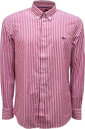 Harmont & Blaine Sorbetto Shirt - Heren - Casual Overhemden - Roze - S - Katoen - Overhemden