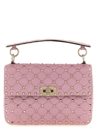Valentino Garavani Pink Rockstud Spike Shoulder Bag