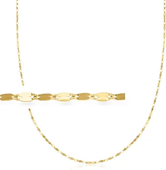 Ross-Simons Italian 10kt Yellow Gold Lumachina-Chain Necklace