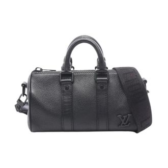 Louis Vuitton Pre-owned Keepall XS Aerogram Leather Handbag - unisex - Louis Vuitton Vintage - Vintage Cross Body Bags - Black - ONE SIZE - Pre-owned