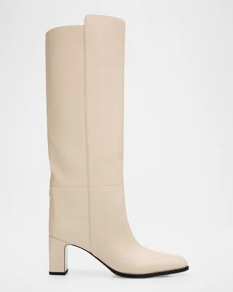 Jimmy Choo London 65mm Caly Leather Knee-High Boots