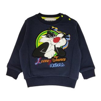 Iceberg Crewneck Sweatshirt - male - Iceberg - Kids Sweatshirts - Blue - 9 M - Kids