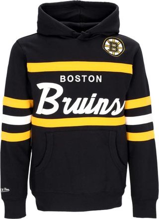Mitchell & Ness Boston Bruins Head Coach Hoodie - Heren - Hoodies - Veelkleurig - S - Katoen - Hoodies & sweatvesten