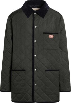 Valentino Garavani Gewatteerde Jas - Heren - Mantel - Groen - XL - Jassen