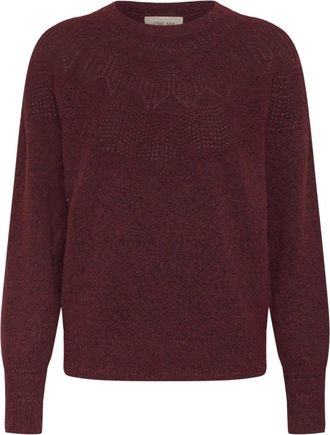 Cream CRJunah Pullover - Dames - Truien - Rood - Maat: L Wol